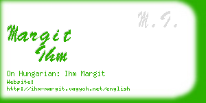 margit ihm business card